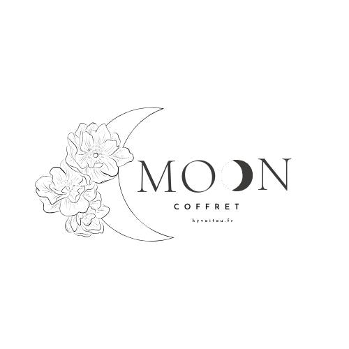 Coffret ésotérique - lune - bois naturel gravé - kyvoitou 🌙