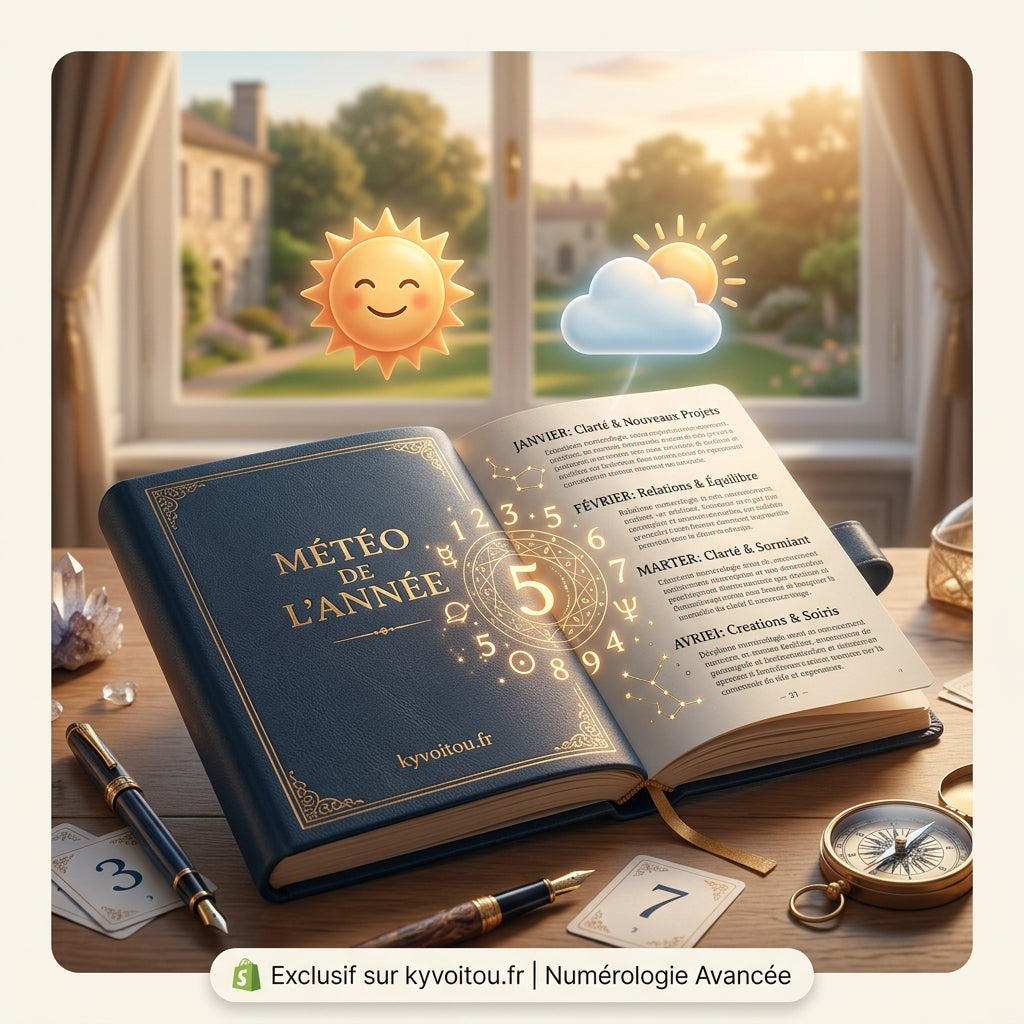 Numérologie - météo de l'année - étude numérologique - kyvoitou 🌤