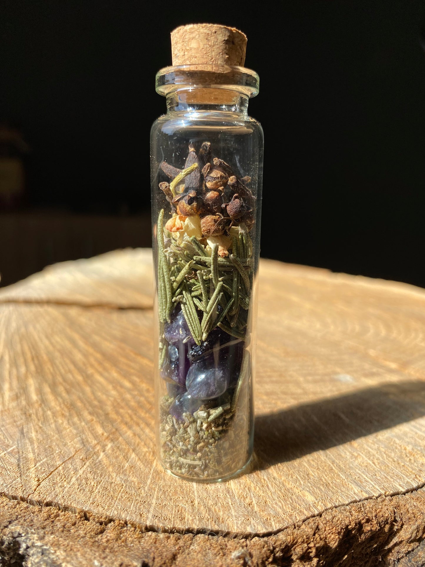 Fiole magique - intuition - pierres naturelles - plantes - kyvoitou 👁️