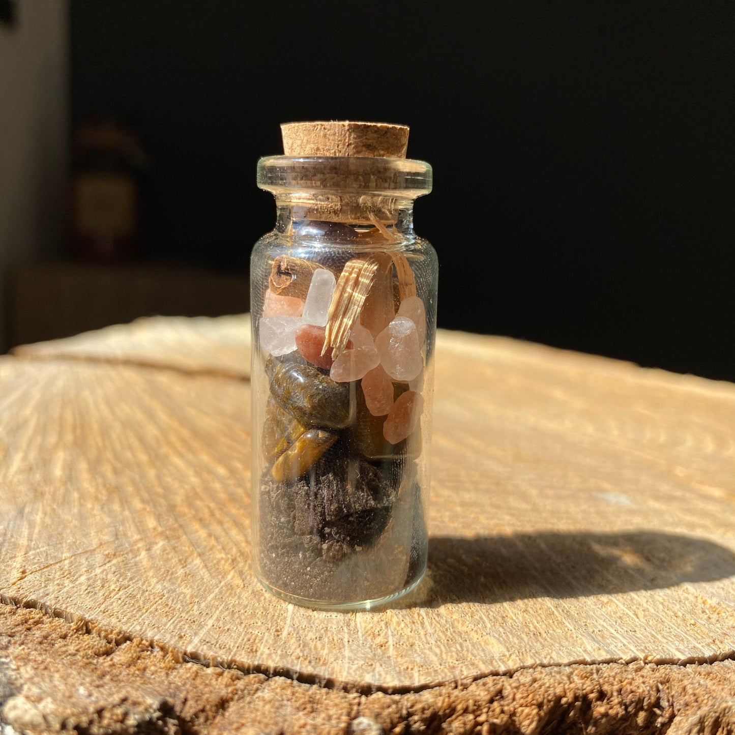 Magic vial - energy protection - natural stones - plants - kyvoitou π