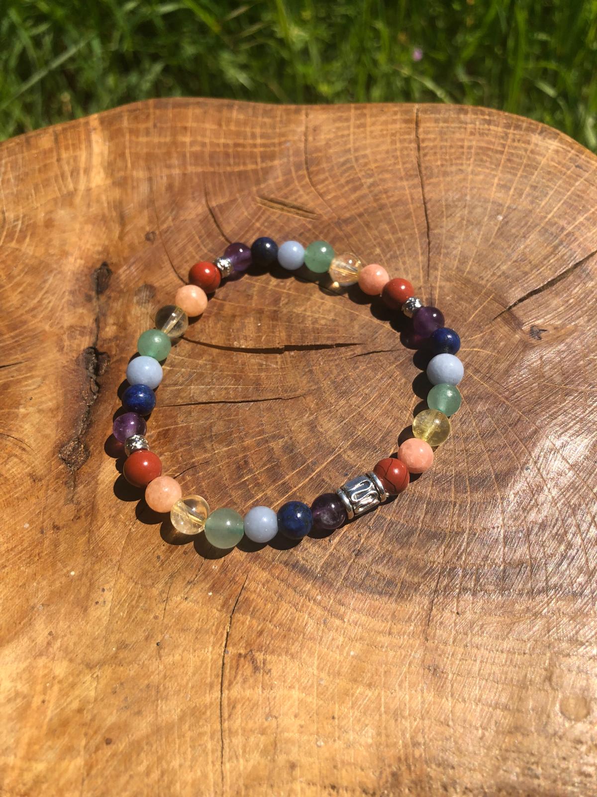 Bijoux ésotérique - bracelet pierres naturelles - chakras équilibre - kyvoitou 📿