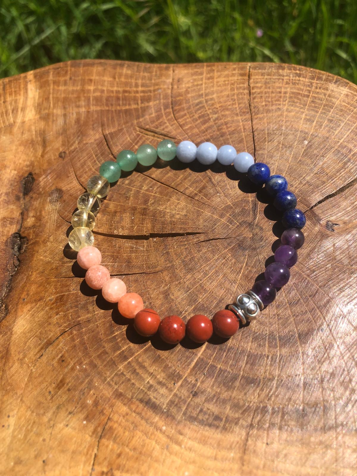 Bijoux ésotérique - bracelet pierres naturelles - chakras harmonie - kyvoitou 📿