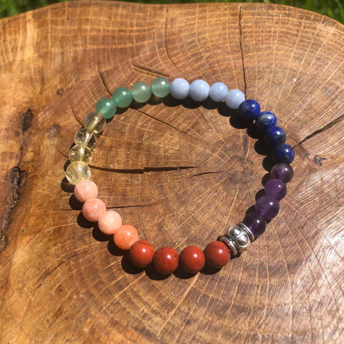 Esoteric jewelry - natural stone bracelet - chakra harmony - kyvoitou 📿