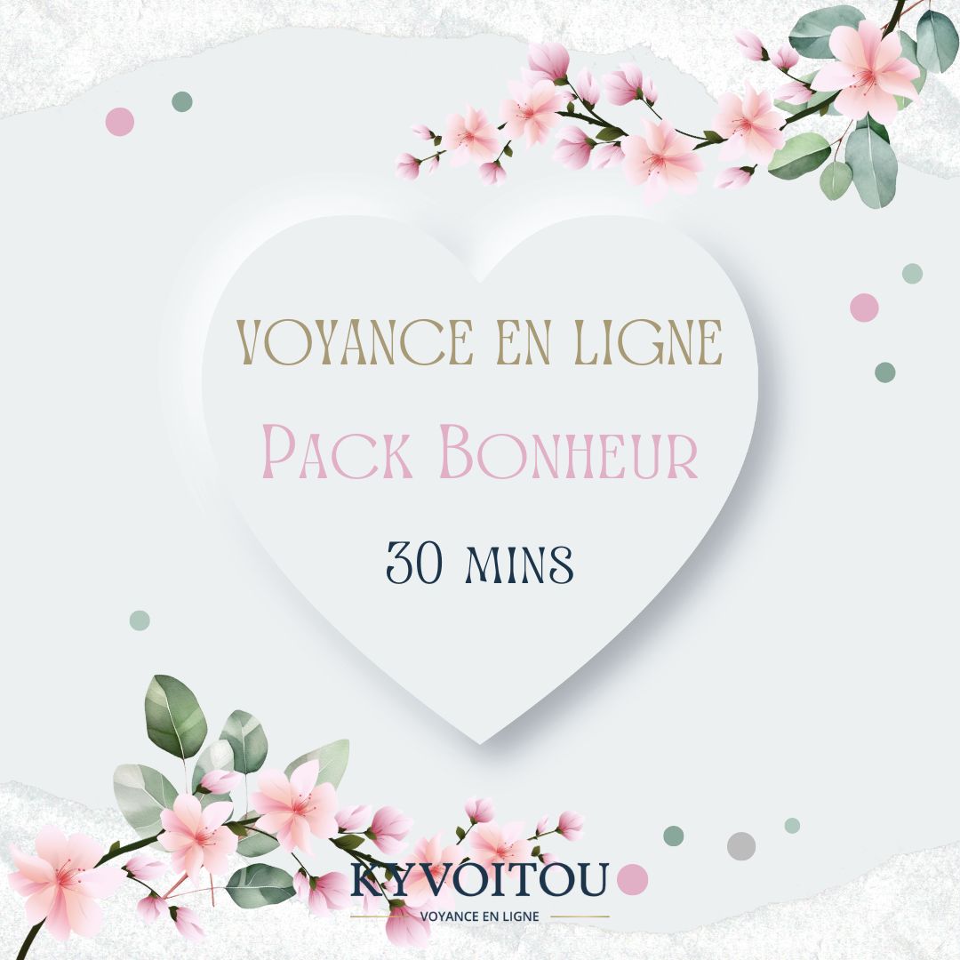 Forfait voyance en ligne - bonheur - 30 min - kyvoitou 🔮