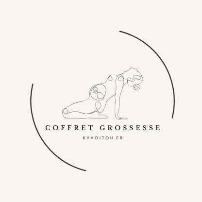 Coffret ésotérique - grossesse - bois naturel gravé - kyvoitou 🤰