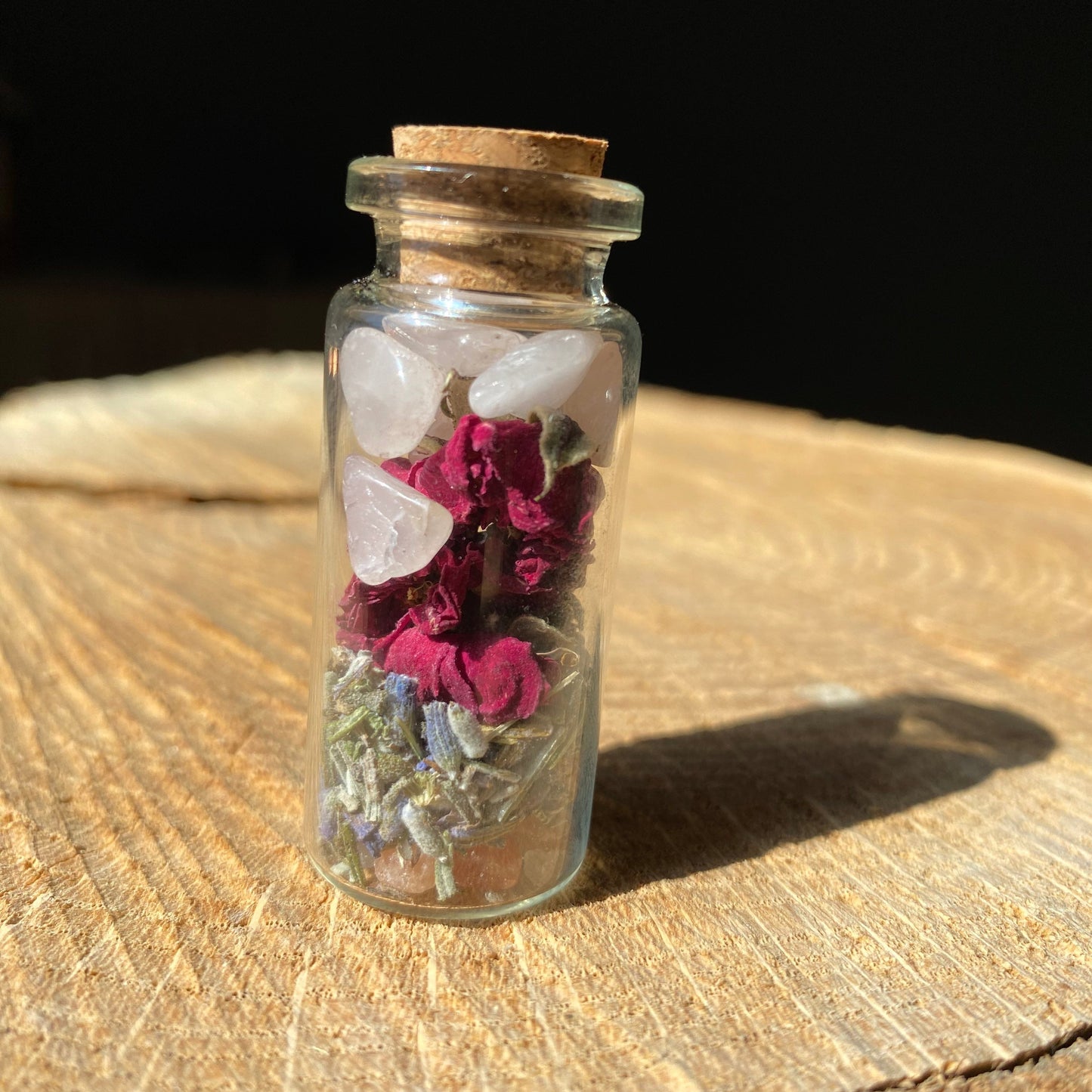 Magic vial - love - natural stones - plants - kyvoitou 💖
