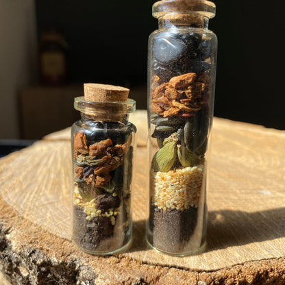 Magic vial - anchoring - natural stones - plants - kyvoitou 🌳