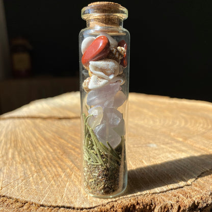 Magic vial - exams - natural stones - plants - kyvoitou 👔