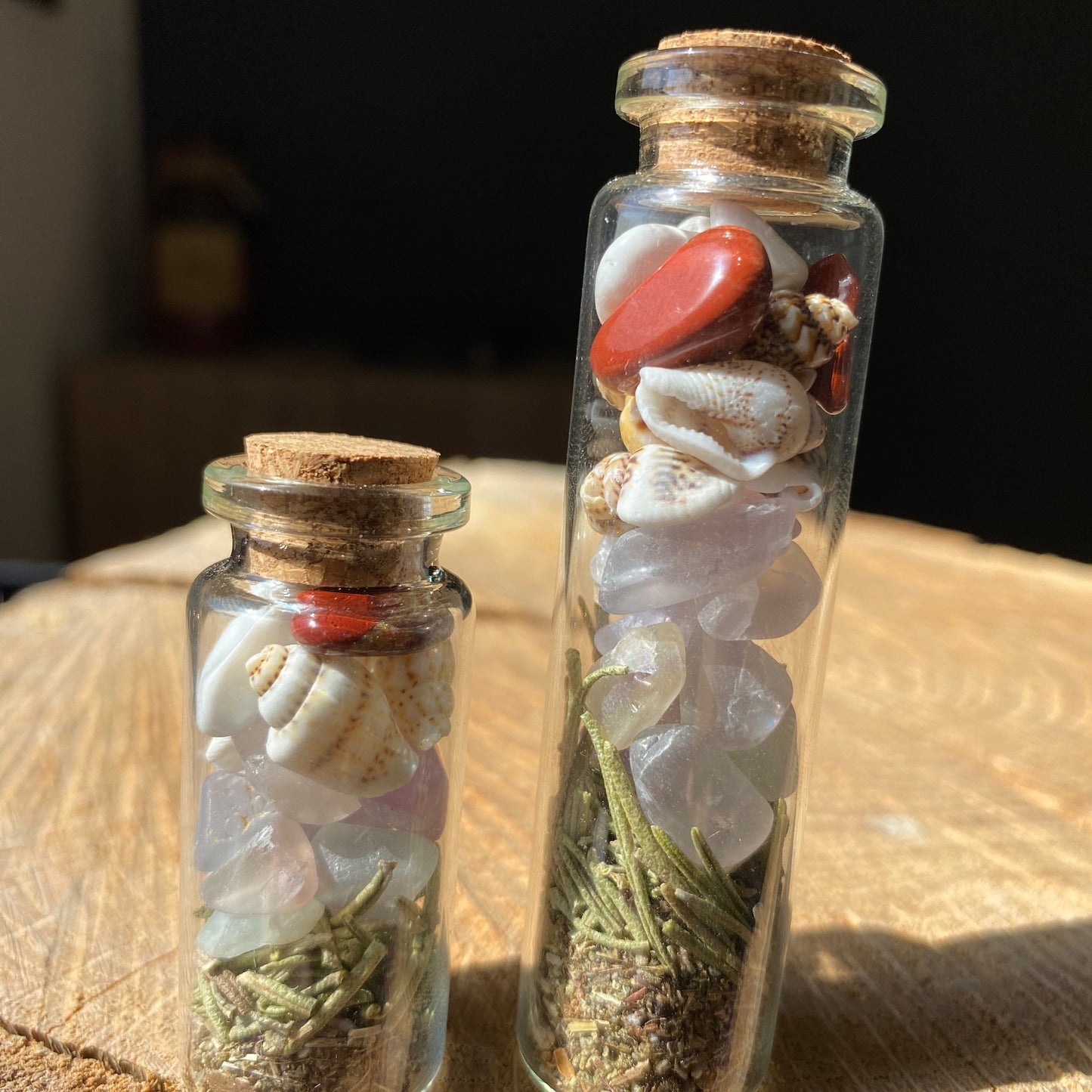 Magic vial - exams - natural stones - plants - kyvoitou 👔