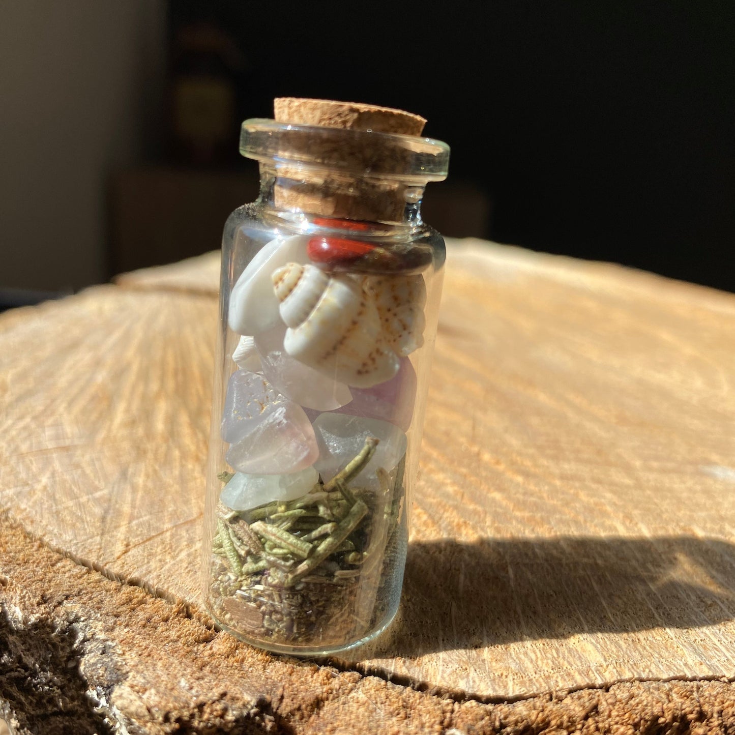 Magic vial - exams - natural stones - plants - kyvoitou 👔