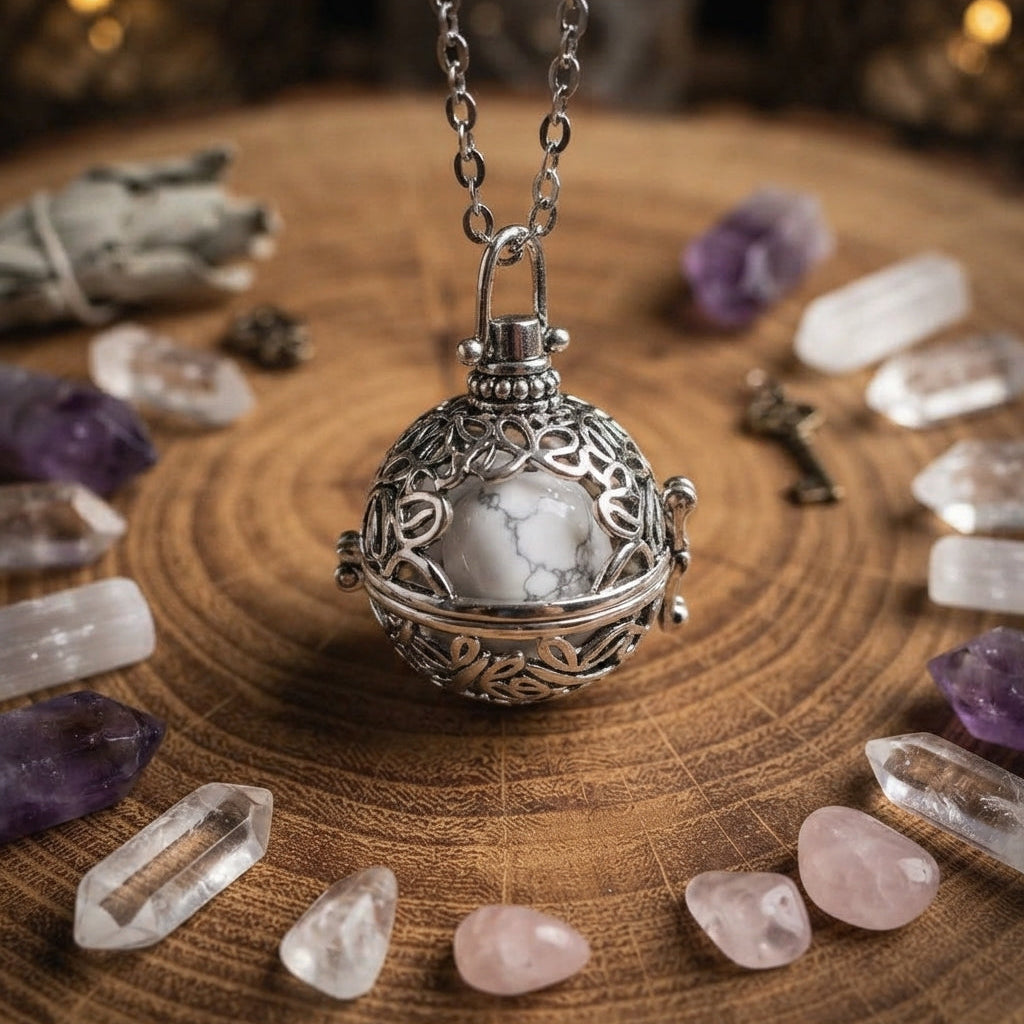 Esoteric Jewelry - Pregnancy Bola - Natural Stones - Kyvoitou 💎