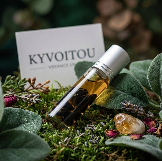 Roll-on obsidienne - équilibre et ancrage - chakra racine - pierres naturelles - huile jojoba - kyvoitou 💎