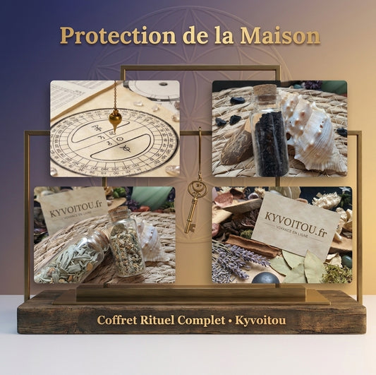 Home Protection Set - Energy Healing, Cinouj, Dad Oud & Eraser - Complete Ritual Box - Kyvoitou 🏡