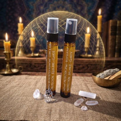 Spray de protection instantané - purification énergétique - flacon vaporisateur 10 ml - bouclier contre les énergies négatives - produit ésotérique - kyvoitou 🛡️