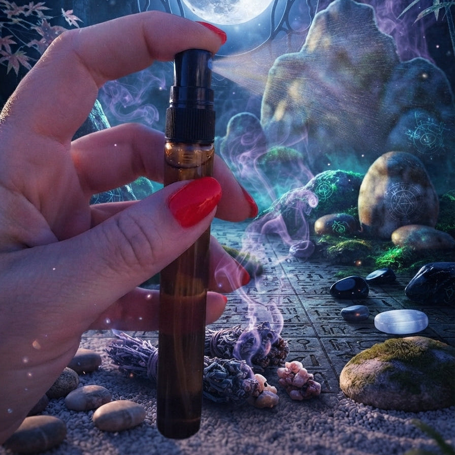 Spray de protection instantané - purification énergétique - flacon vaporisateur 10 ml - bouclier contre les énergies négatives - produit ésotérique - kyvoitou 🛡️