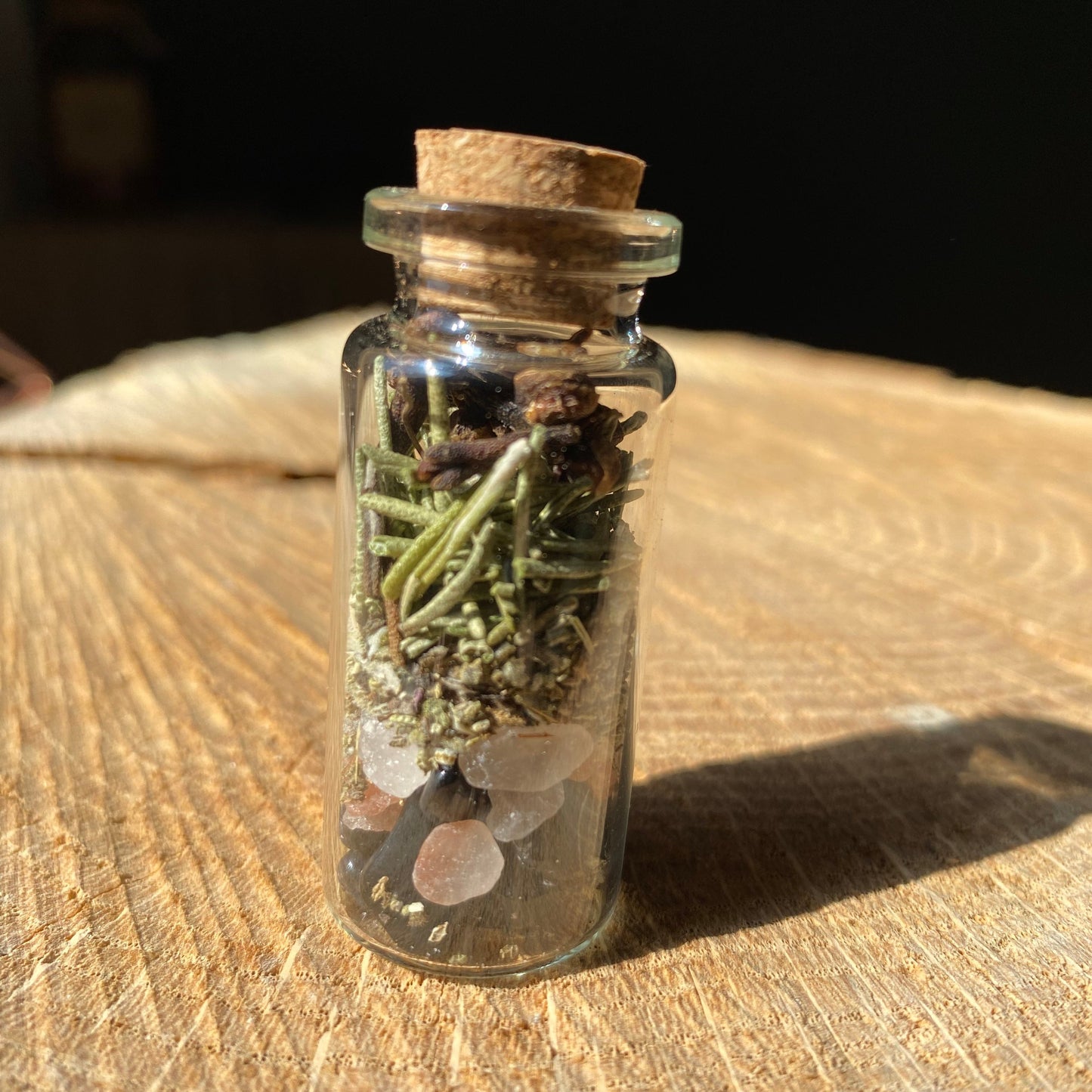 Magic vial - home protection - natural stones - plants - kyvoitou 🏠