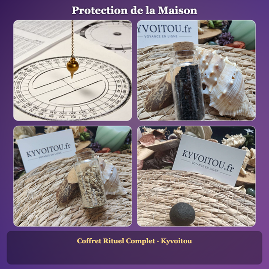 Home Protection Set - Energy Healing, Cinouj, Dad Oud & Eraser - Complete Ritual Box - Kyvoitou 🏡