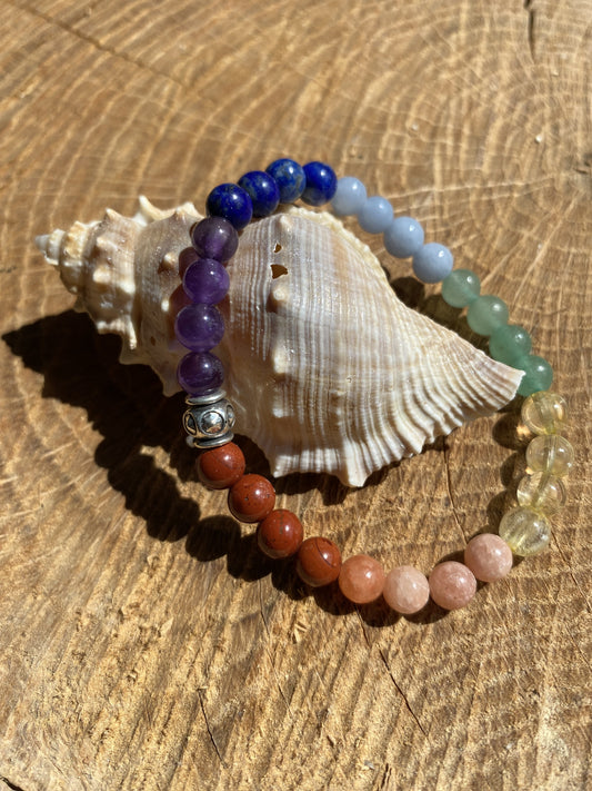 Bijoux ésotérique - bracelet pierres naturelles - chakras harmonie - kyvoitou 📿