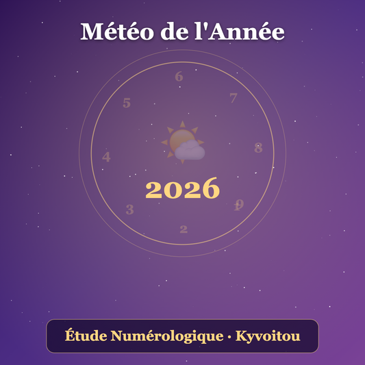 Numérologie - météo de l'année - étude numérologique - kyvoitou 🌤